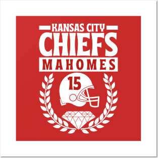 Kansas City Chiefs Mahomes 15 Helmet American Football Posters and Art